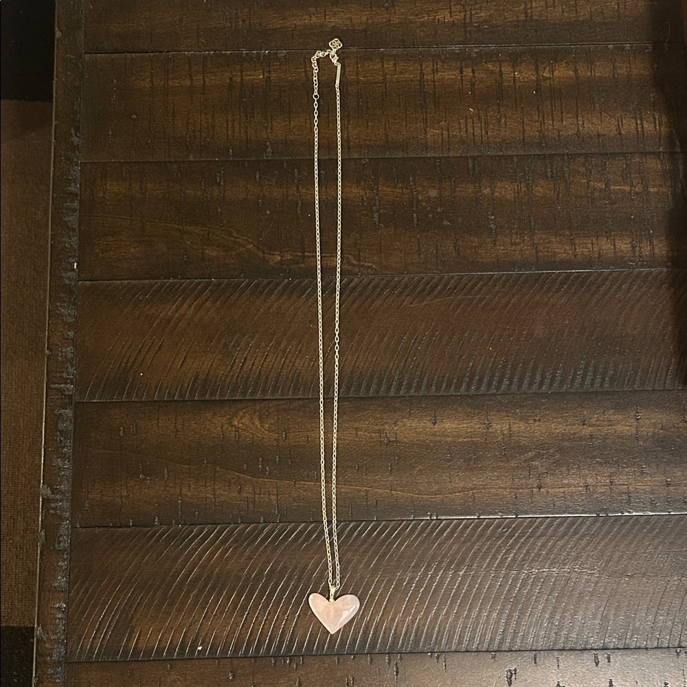 Kendra Scott Rose Gold Heart Necklace